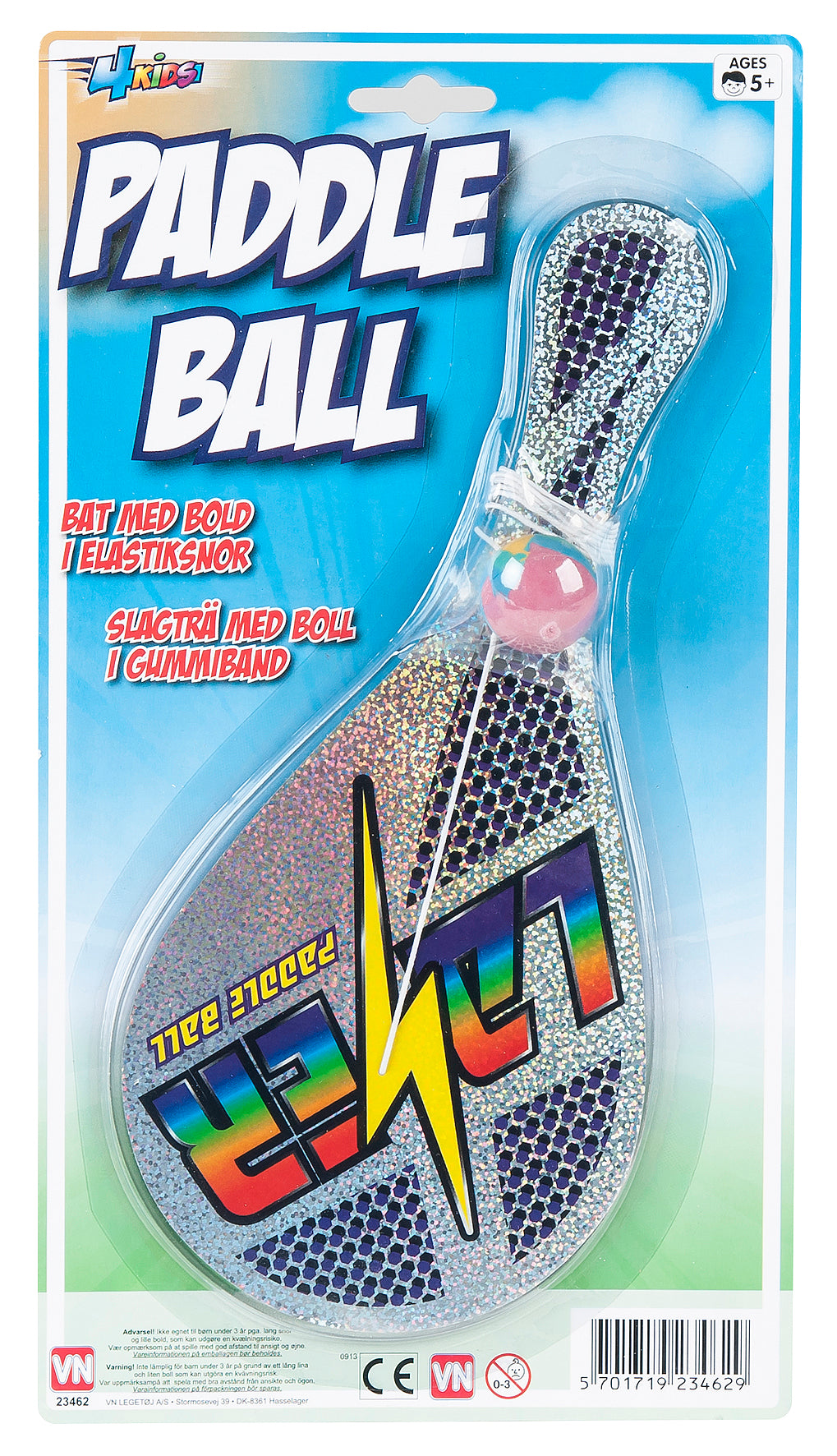 Racket med boll i gummiband