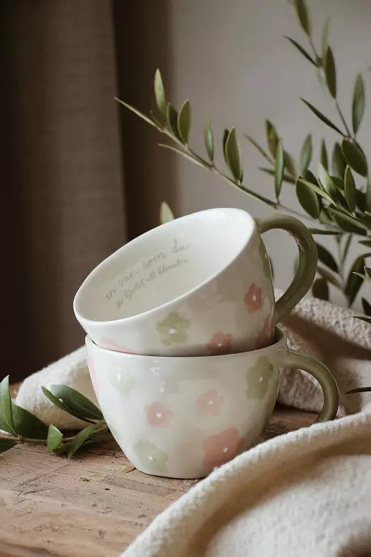 Mugg | En vän som du får hjärtat att blomstra | Majas Cottage
