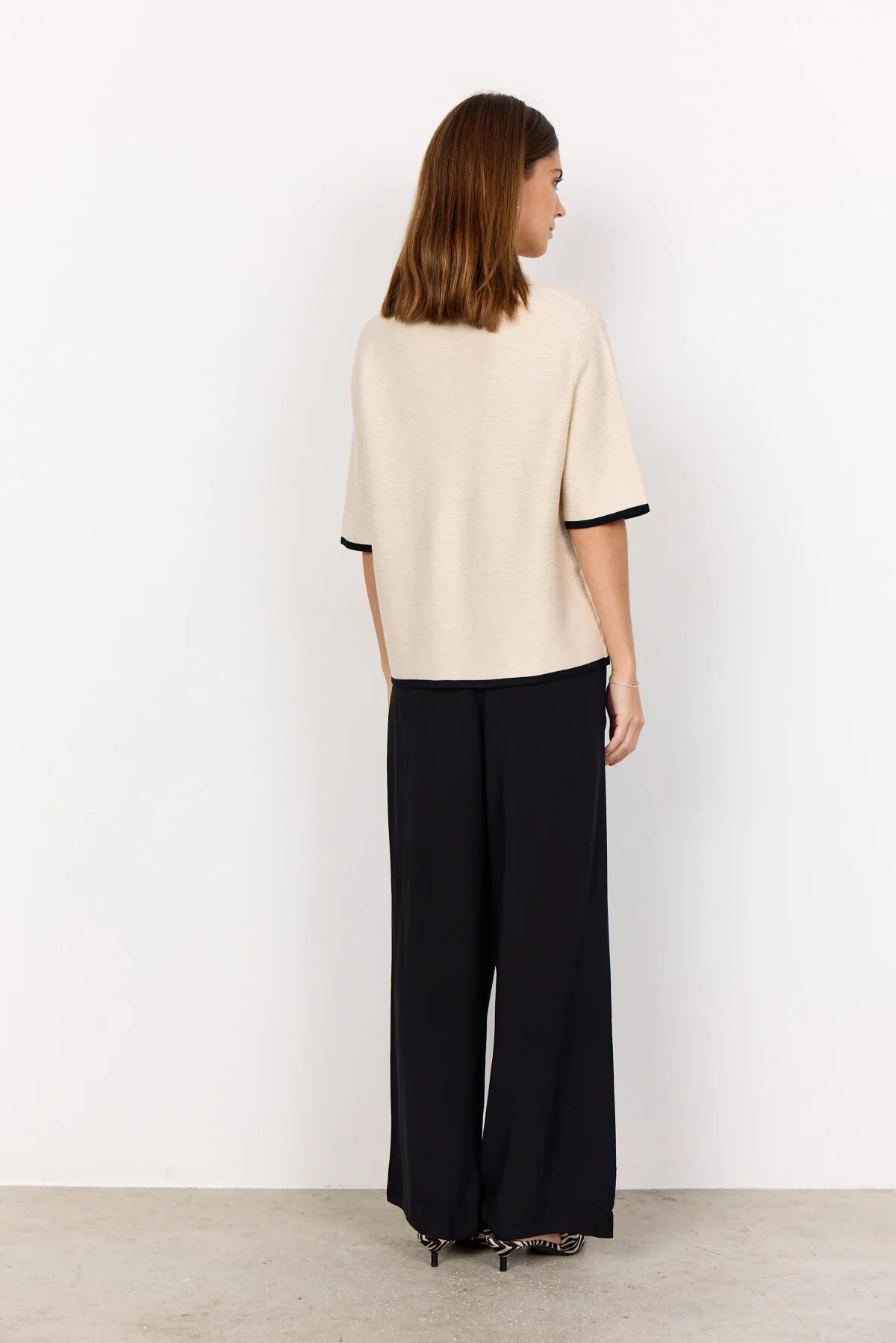 Tröja | SC-Dollie | Beige/Svart