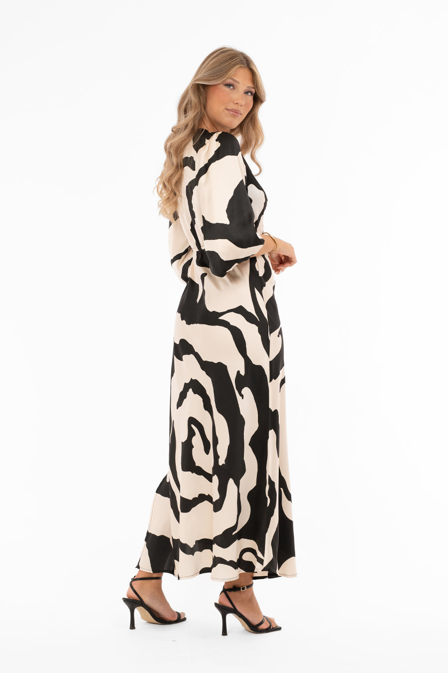 Klänning | Cicely | Champagne/Black