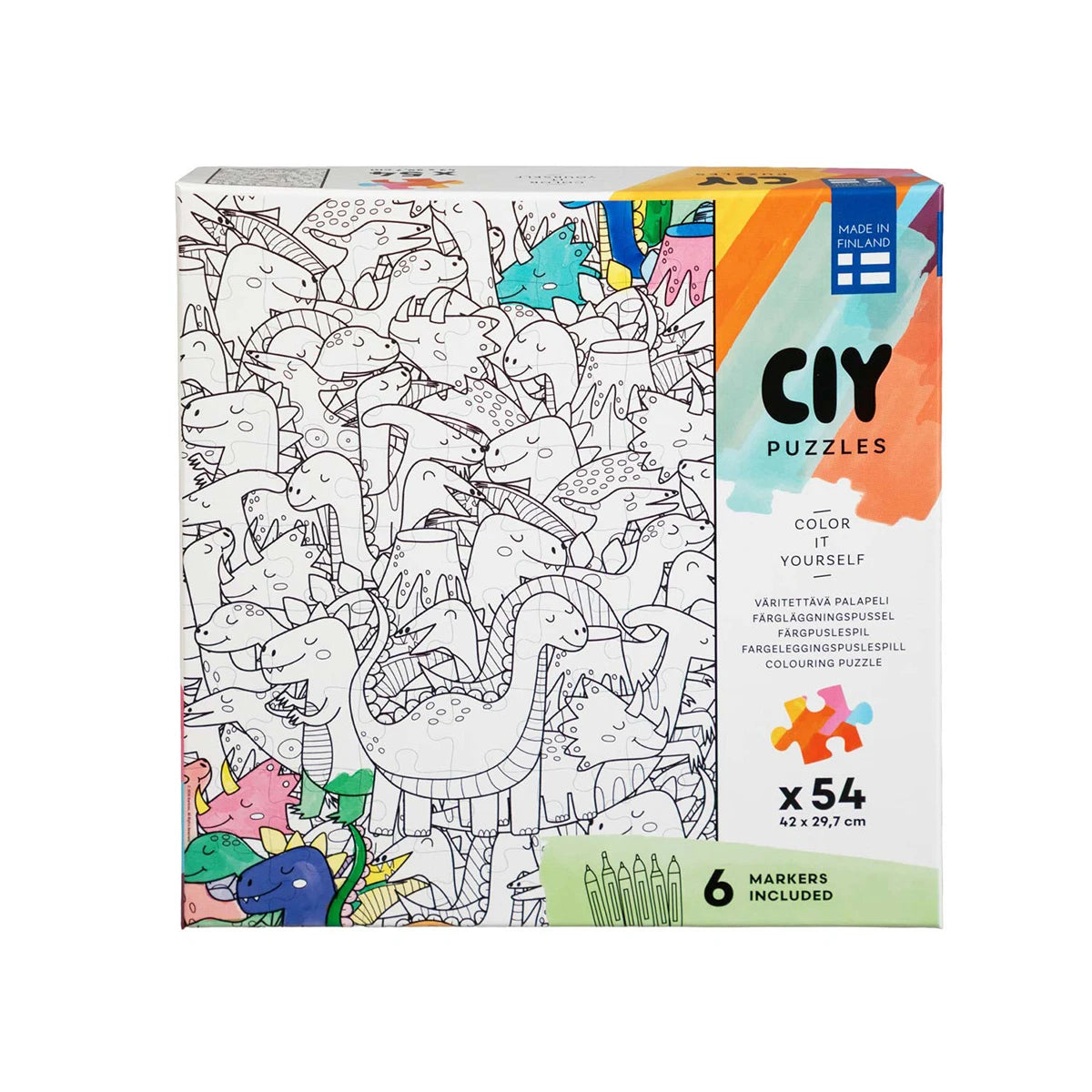 CIY Pussel 54 bitar med filtpennor