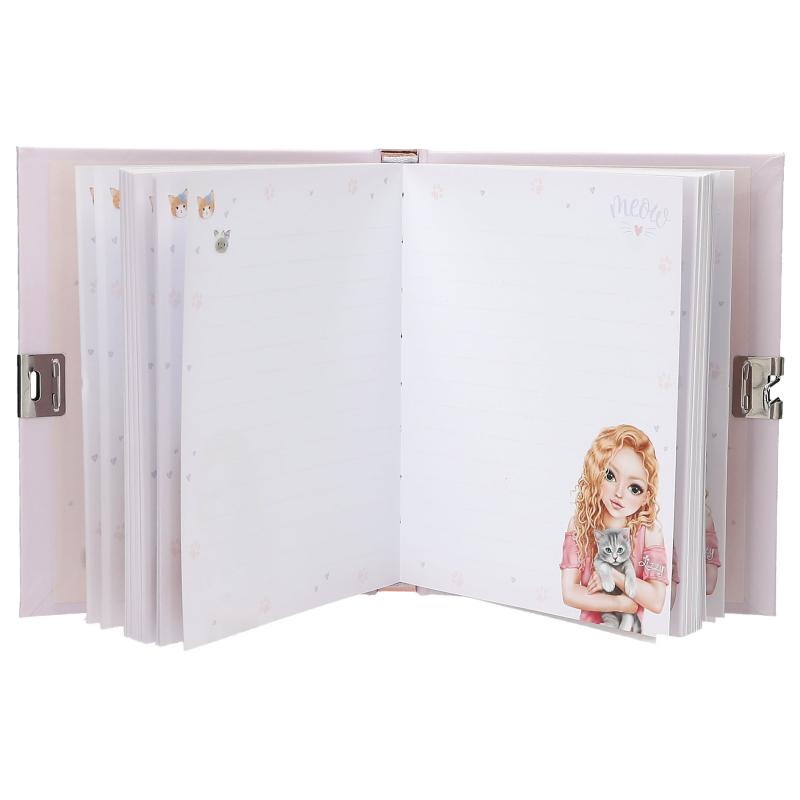 TOPModel | Dagbok katt m. hjärtlås