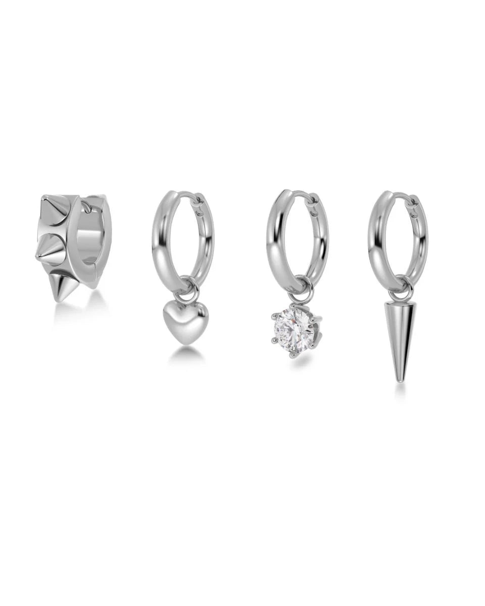 Örhänge | Peak Hoops One Heart | Edblad