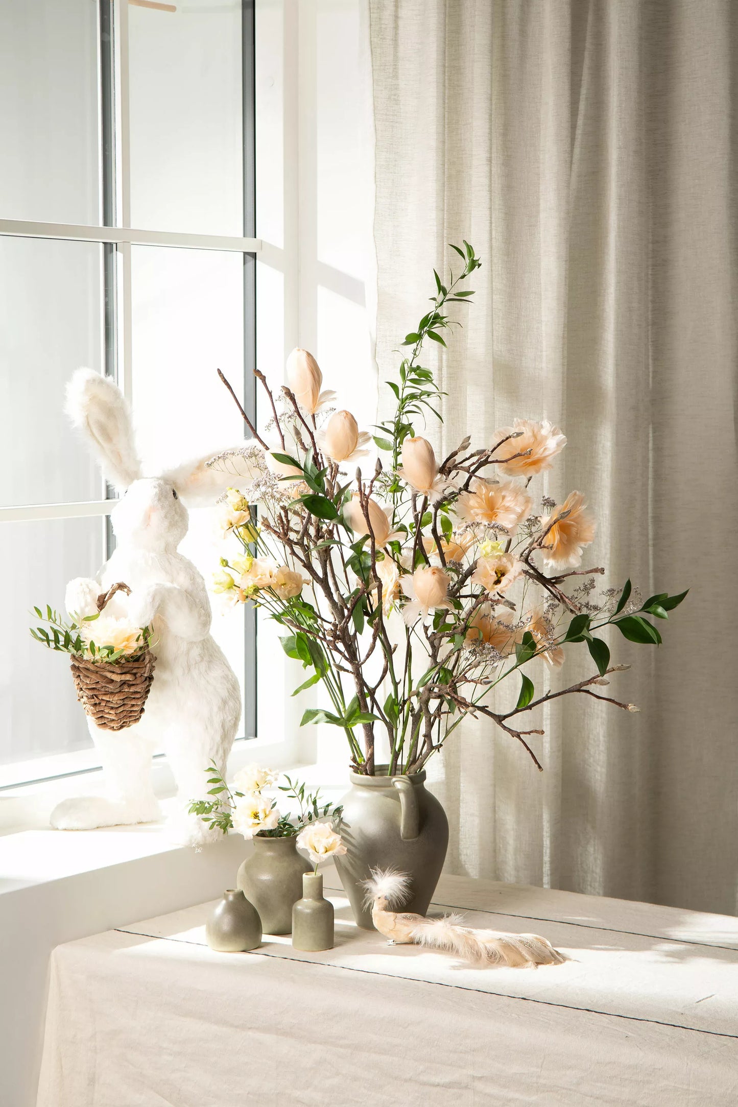 Kvist | Fjäderblomma | gammelrosa & aprikos