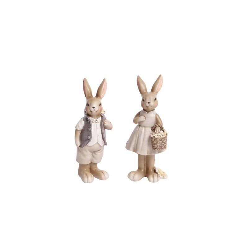 Kanin i Poly | 2 Varianter | 5x5x13 cm