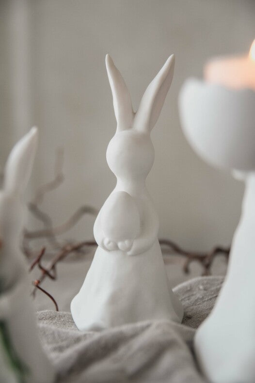 Kanin | Vit i keramik med ägg | Majas Cottage