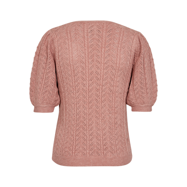 Stickad T-shirt | FQ-Clarry | Rosa