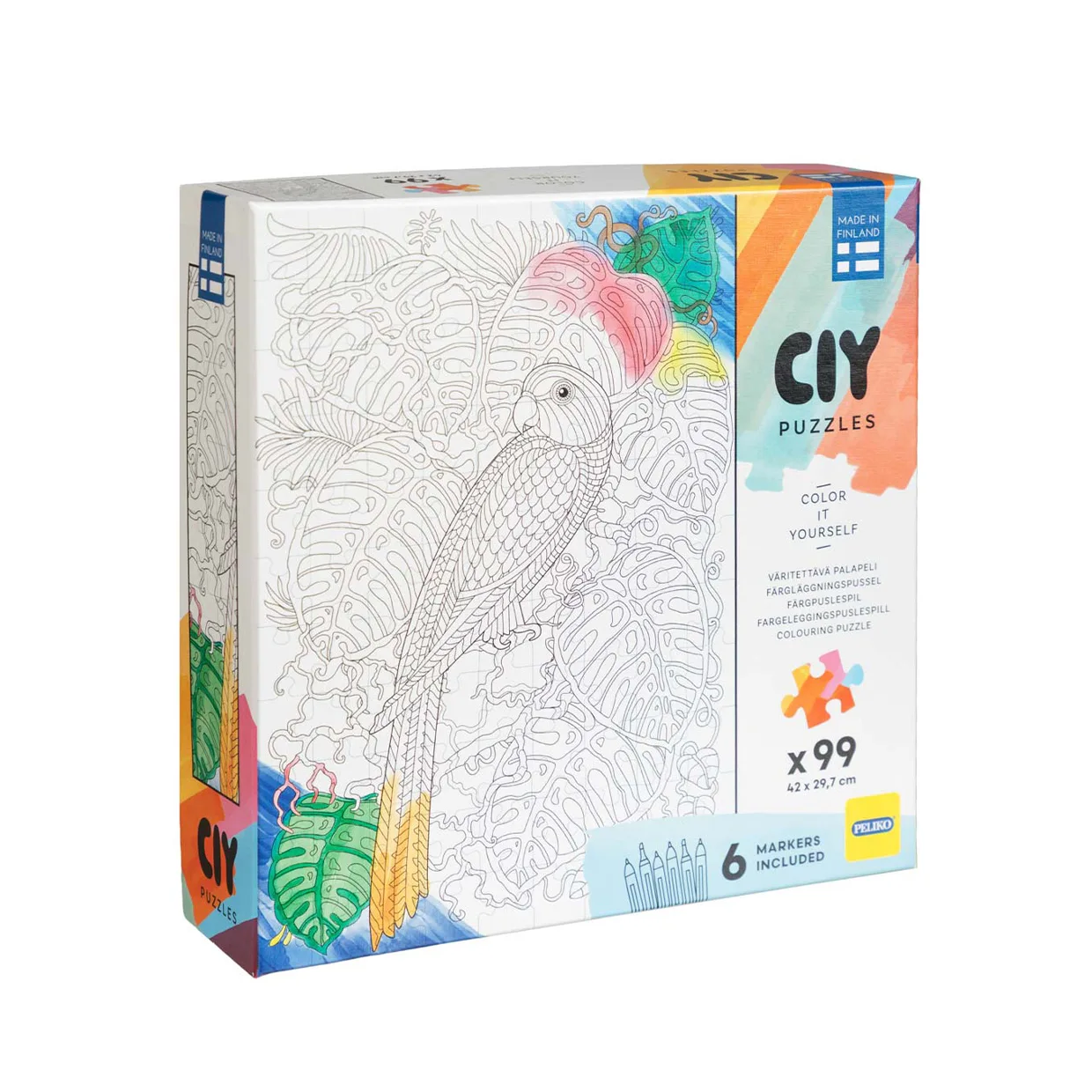 CIY Pussel 99 bitar med filtpennor