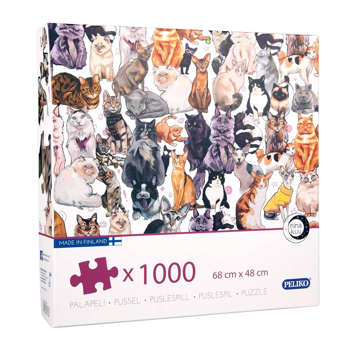 Pussel 1000 bitar | Katter