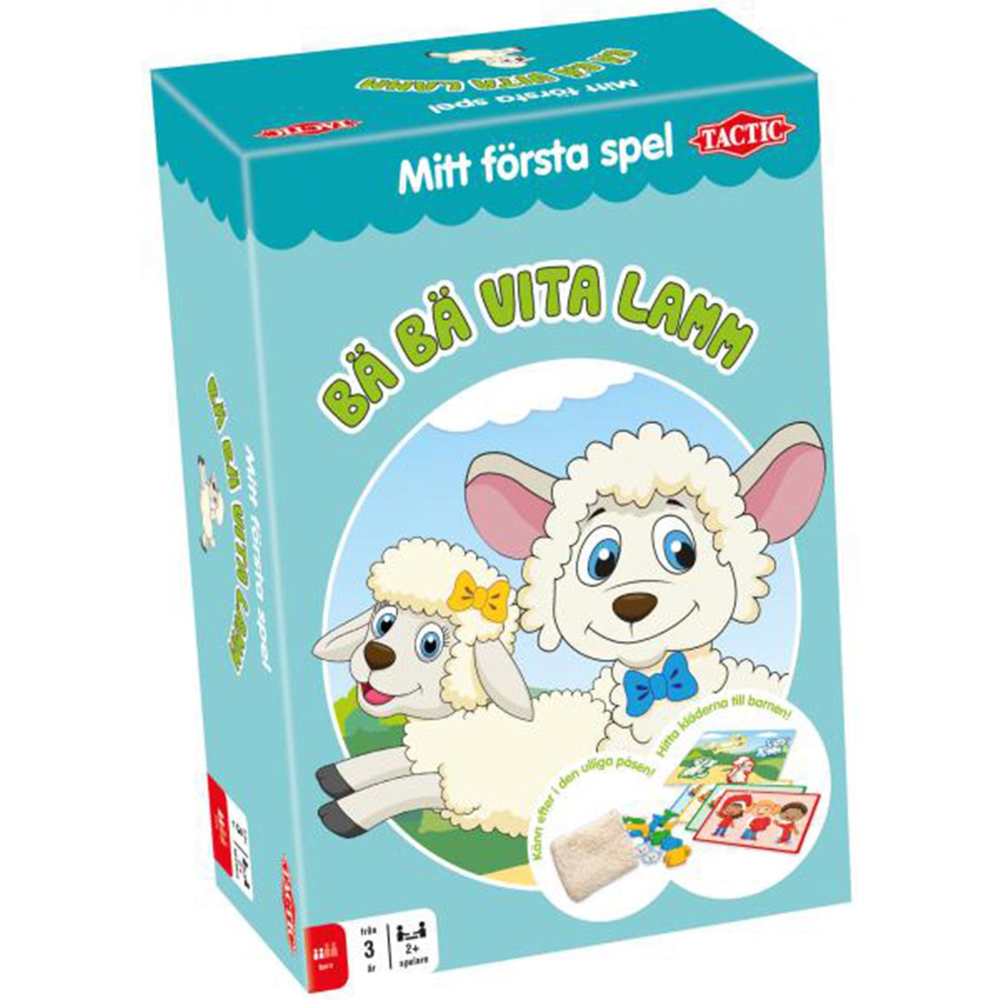 mitt första spel bäbä vita lamm