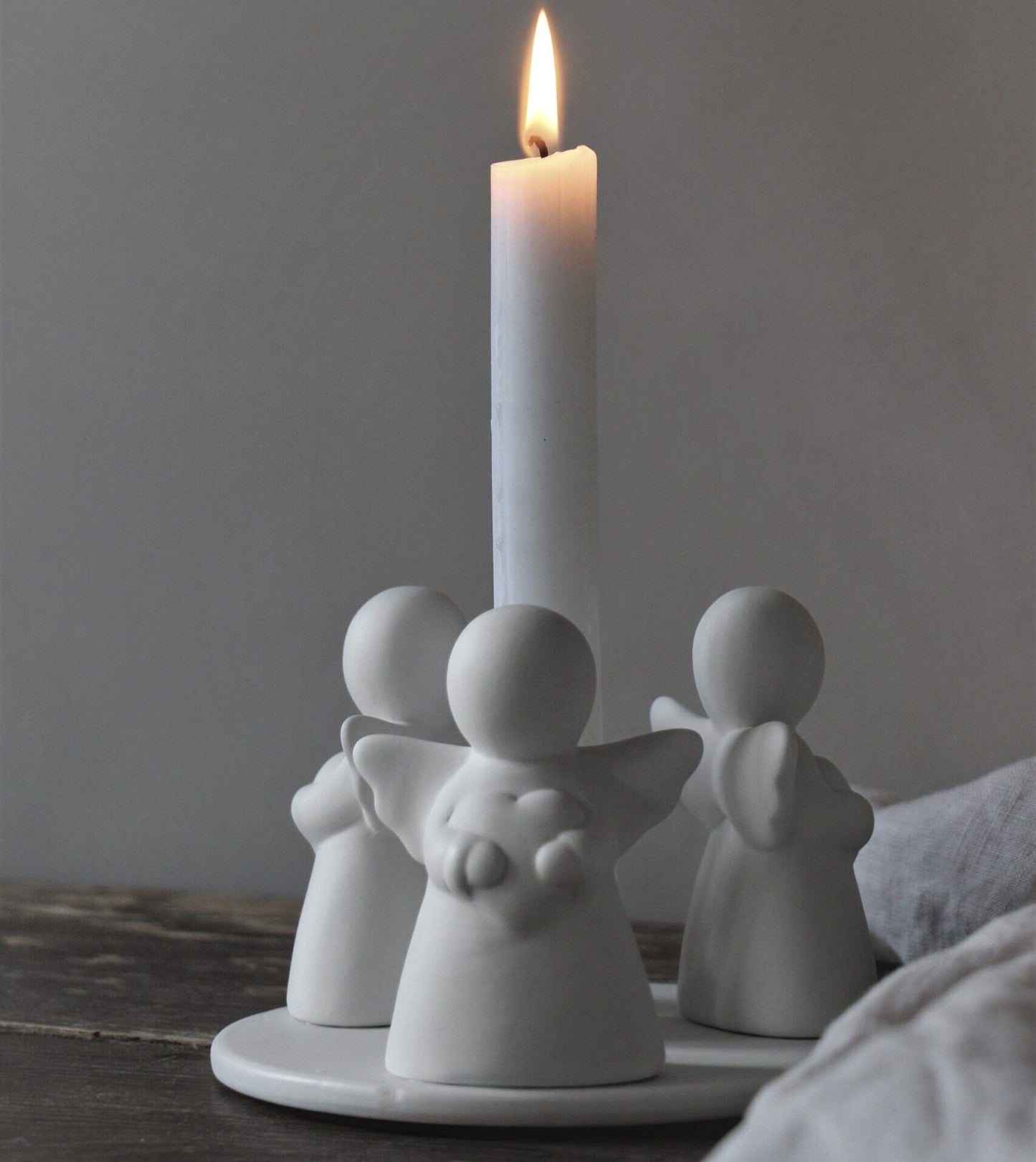 Guardian Angel trio candleholder