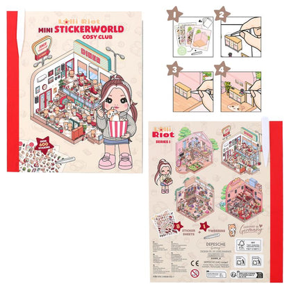 Lolli Riot Mini Sticker World | Kreativt Stickerpyssel