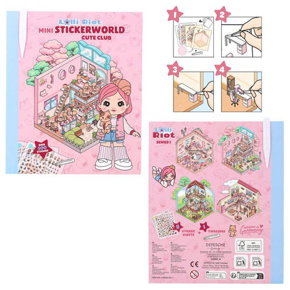 Lolli Riot Mini Sticker World | Kreativt Stickerpyssel