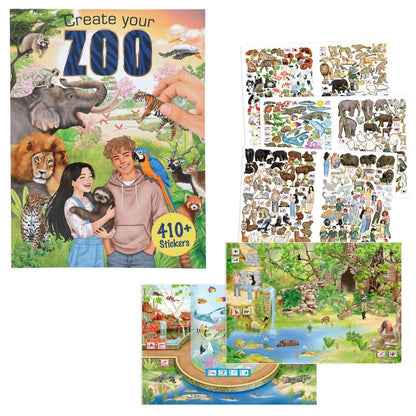 Stickersbok ZOO | Roligt Pyssel med Djur