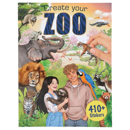 Stickersbok ZOO | Roligt Pyssel med Djur