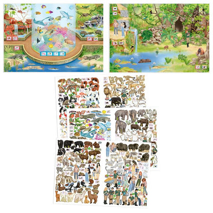 Stickersbok ZOO | Roligt Pyssel med Djur