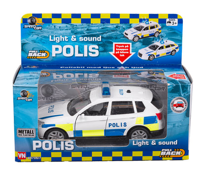 Polisbil med ljus och ljud | Leksaksfordon