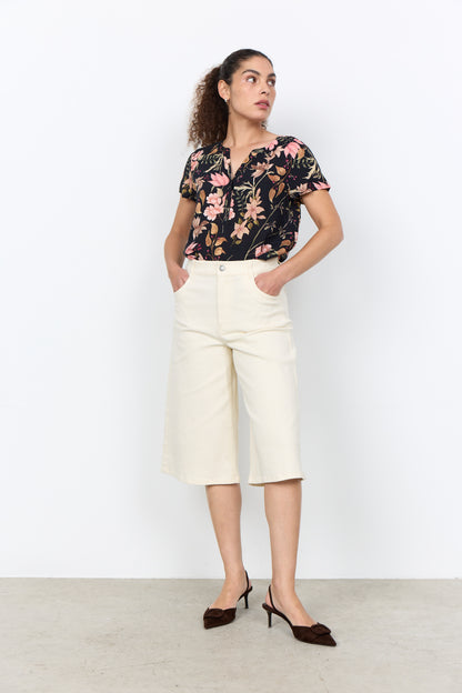 Blus | SC-Grace 1 | Mörk blommig