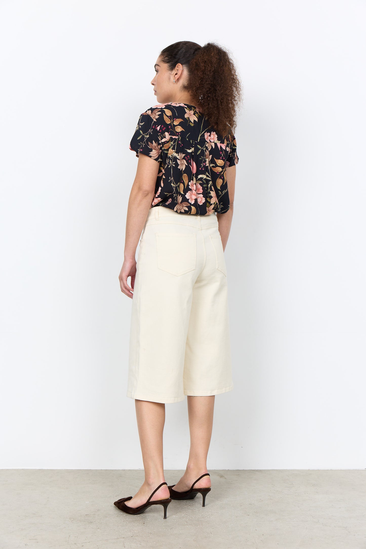 Blus | SC-Grace 1 | Mörk blommig