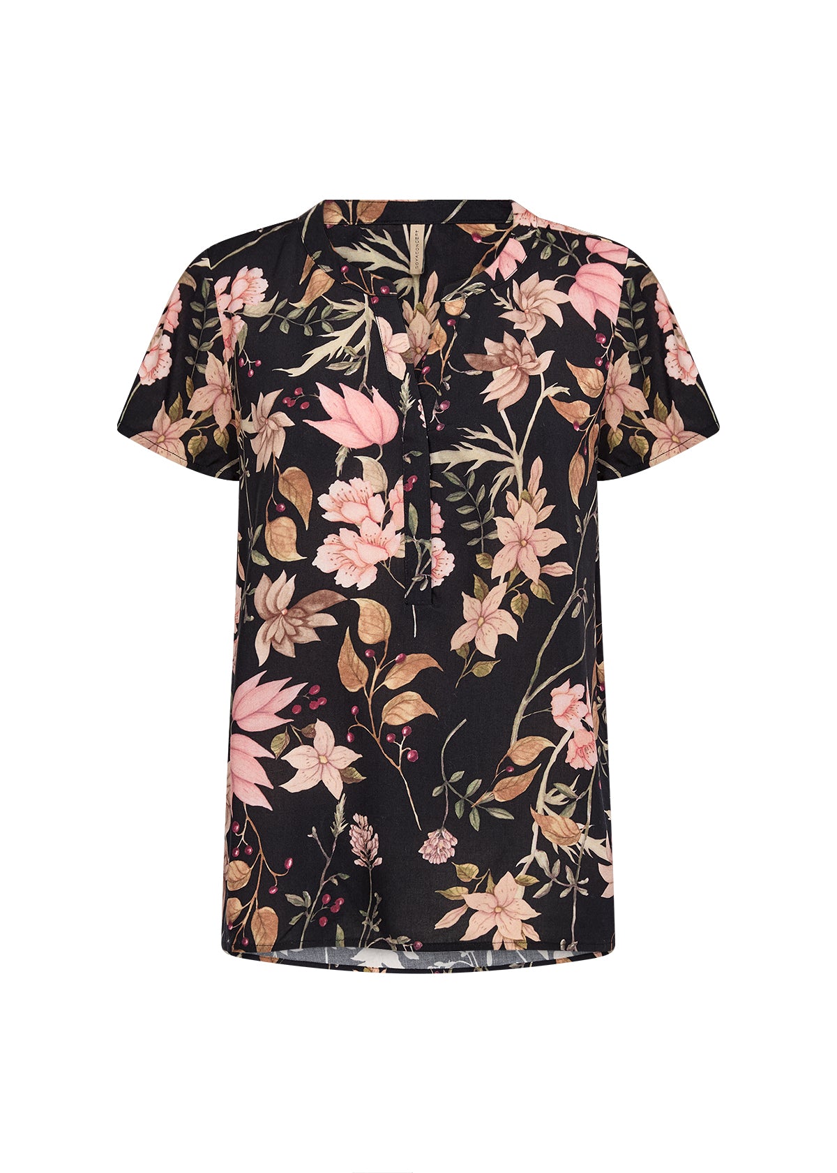 Blus | SC-Grace 1 | Mörk blommig
