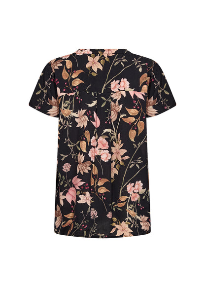Blus | SC-Grace 1 | Mörk blommig