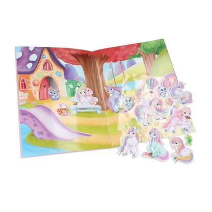 Pysselbok | Ylvi Unicorn World | Flyttbara stickers