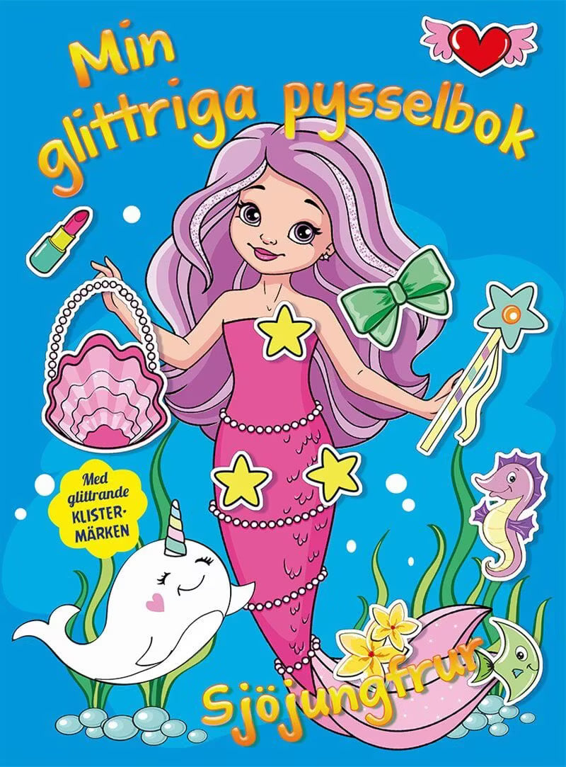 Pysselbok | Min glittriga pysselbok | Sjöjungfruar