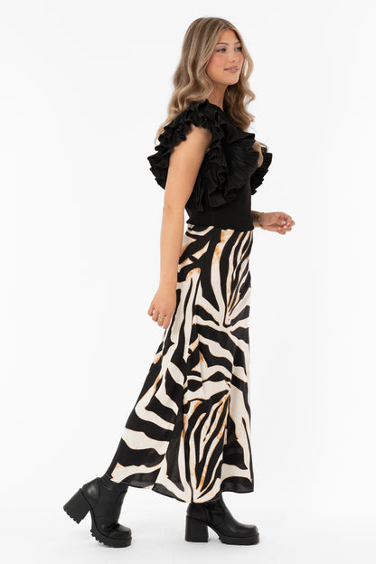 Kjol | Bea | Ivory/Black