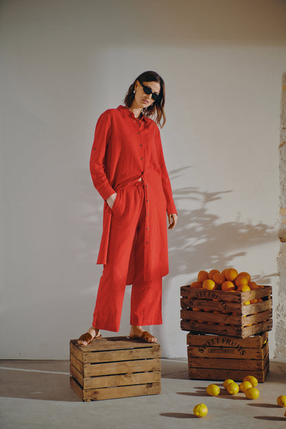 Linneklänning | FQ-Lava-SH-DR | True Red