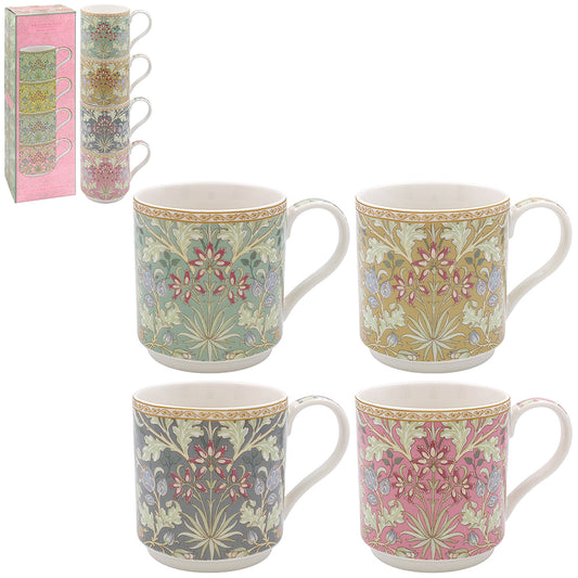 Muggar | 4 st stapelbara |  William Morris Hyacinth