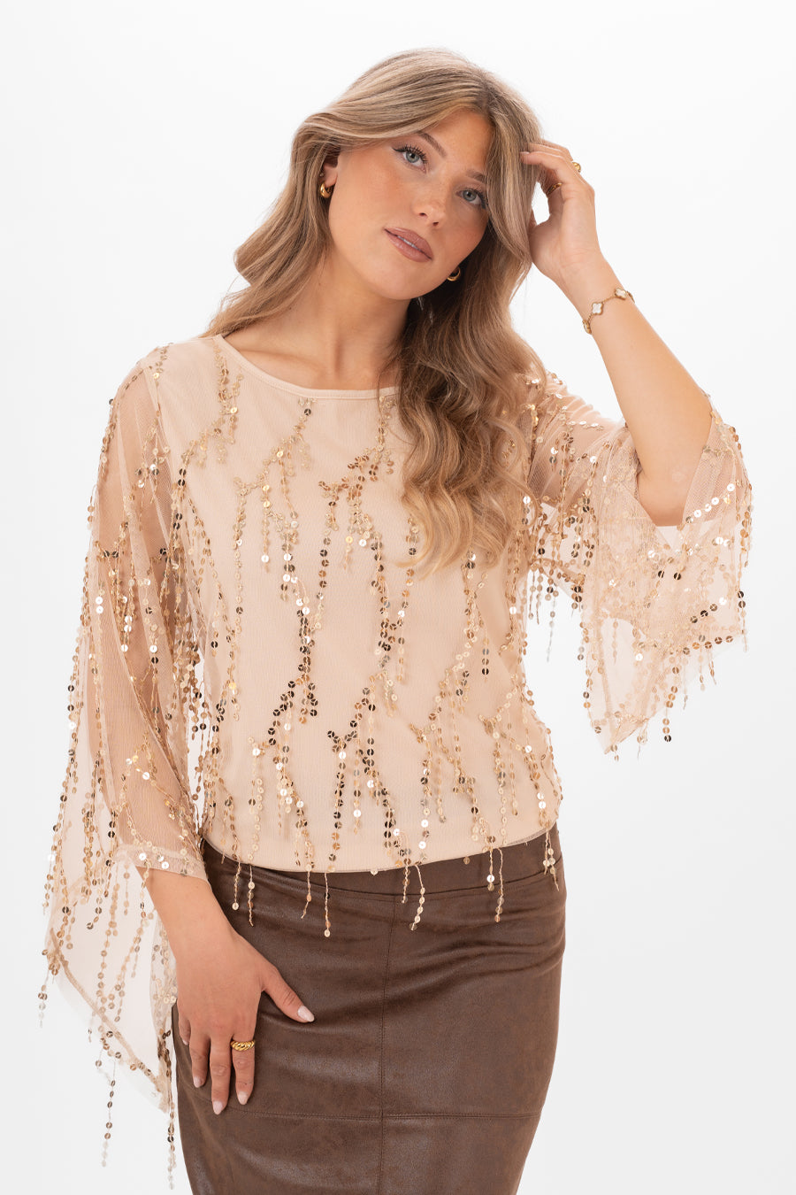 Blus | London Champagne Antique Guld