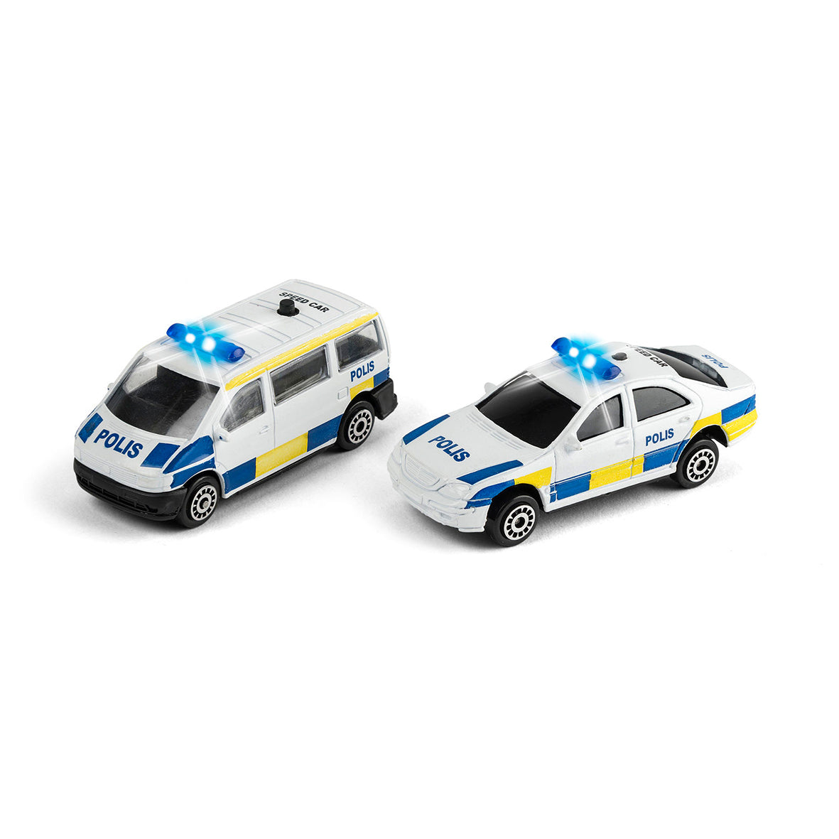 Polisbil och polisvan med ljus och ljud | Leksaksfordon