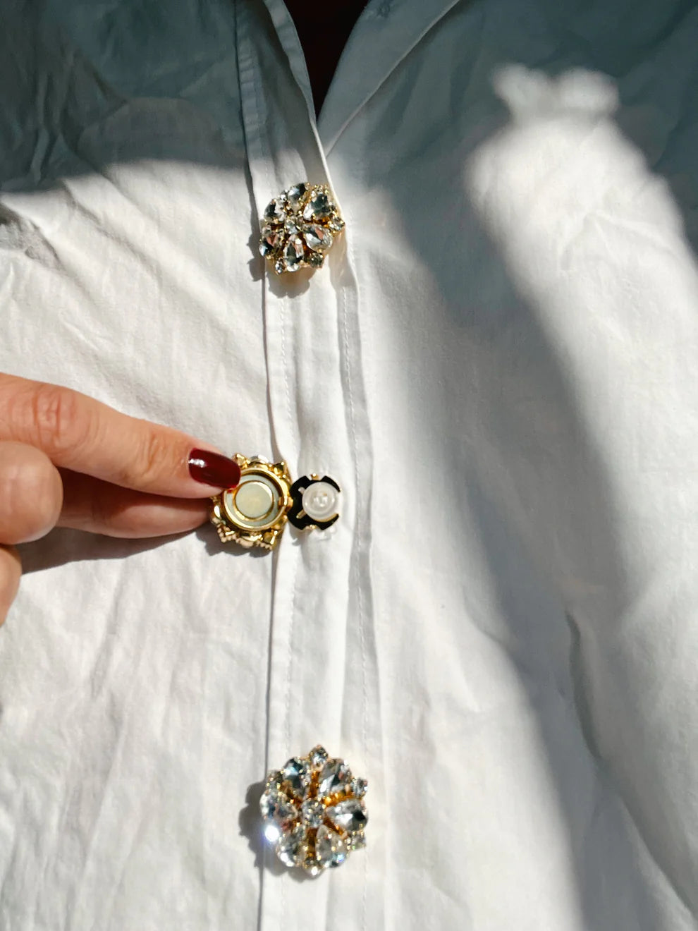 Klädbrosch | Button Charms