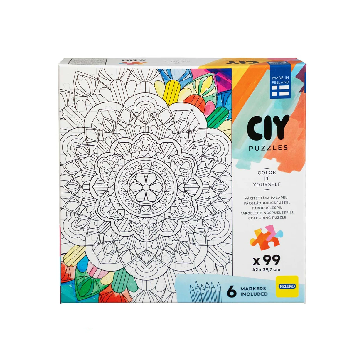 CIY Pussel 99 bitar med filtpennor