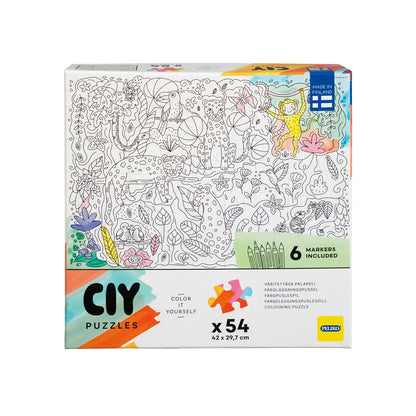 CIY Pussel 54 bitar med filtpennor