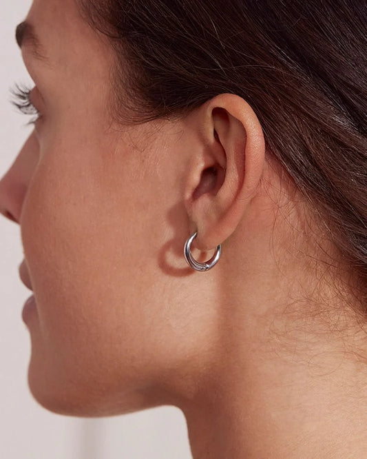 Örhänge | Charmentity Hoops Stål | Edblad