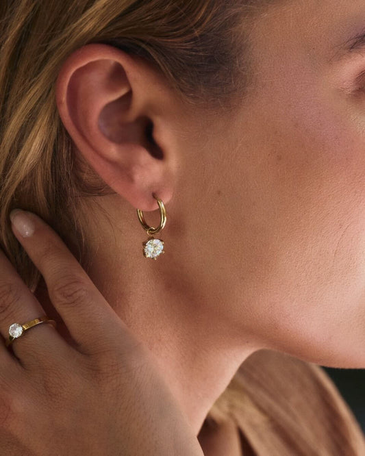 Örhänge | Crown Hoops L | Edblad