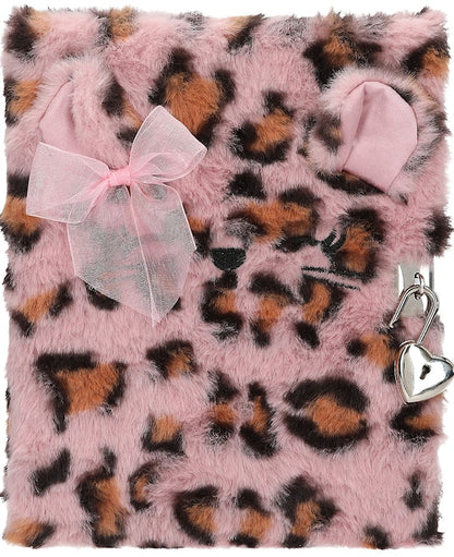 Topmodel | Fluffig Dagbok med lås | rosa