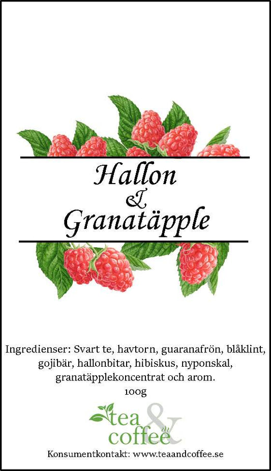 Te Svart | Hallon & Granatäpple