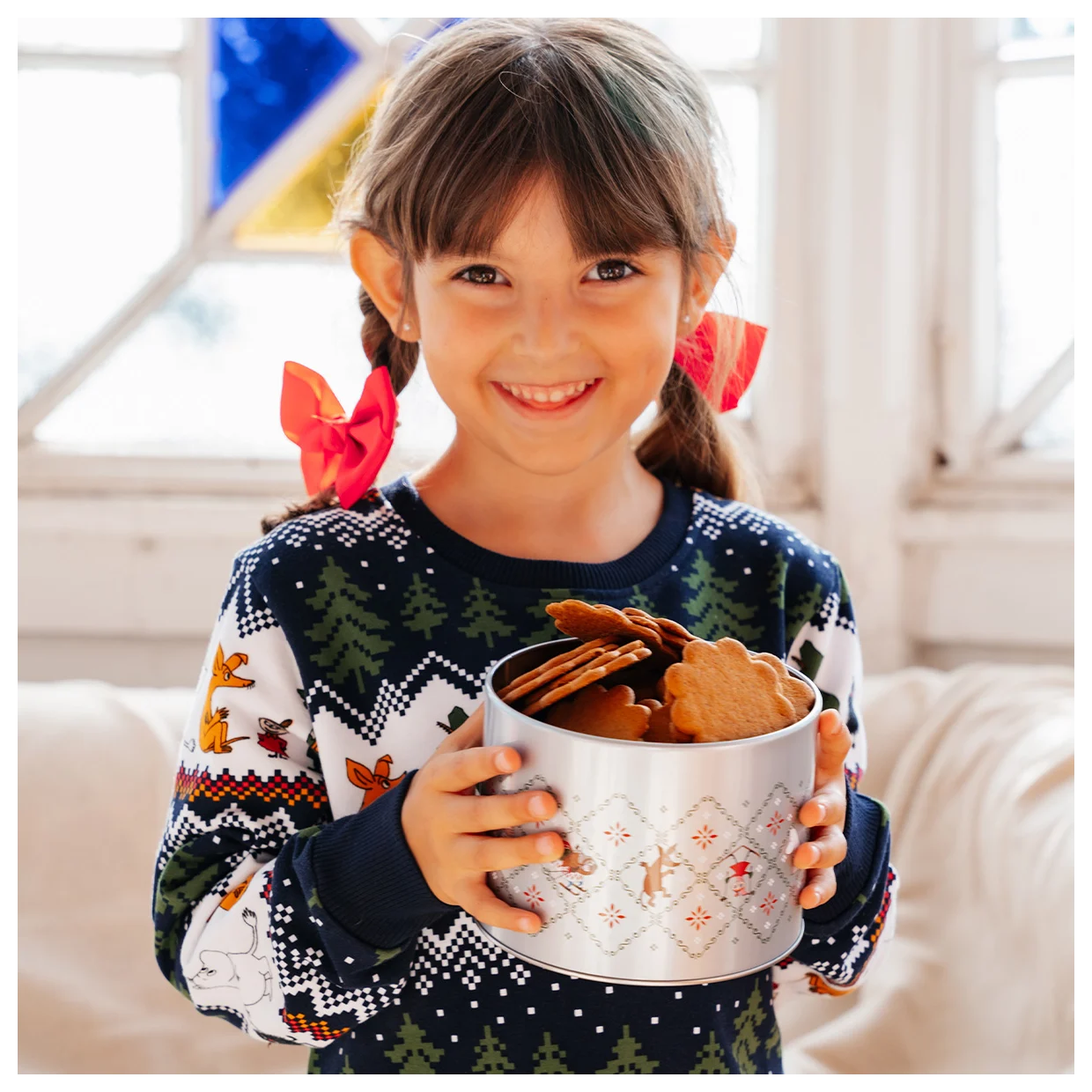 Rund plåtburk | Mumin |  Jublande