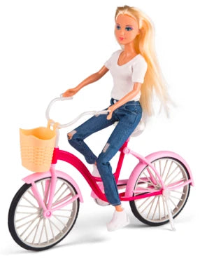 Judith med cykel | Barbiedocka