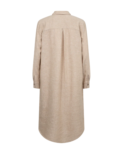 Linneklänning | FQ-Lava-SH-DR | Sand Beige