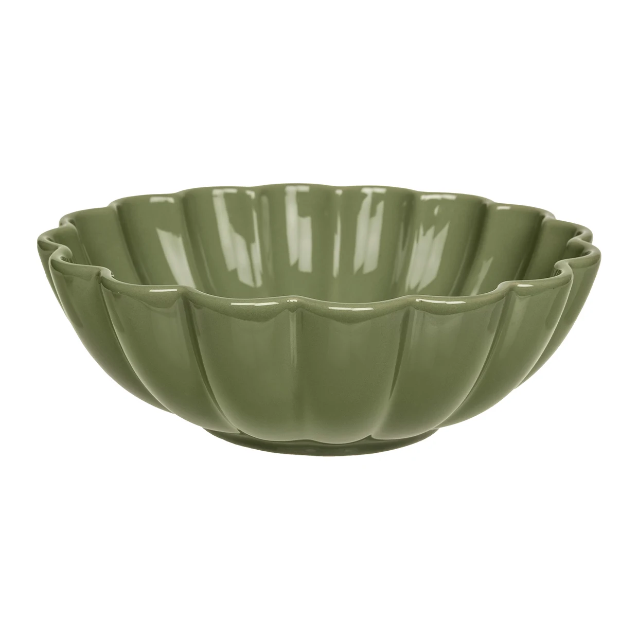 Skål Blomma | Grön | L