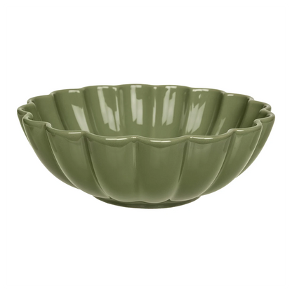 Skål Blomma | Grön | L