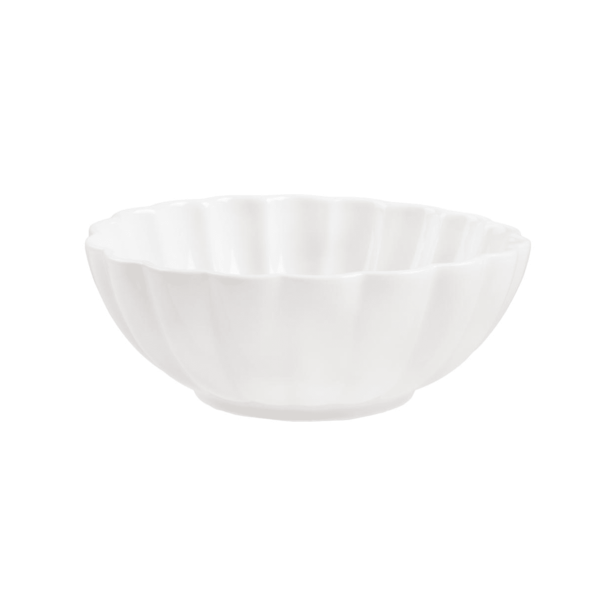 Skål Blomma | vit | S