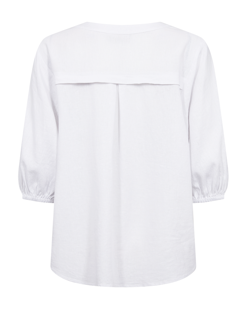 Blus | FQ-Lava | Linnematerial | Vit
