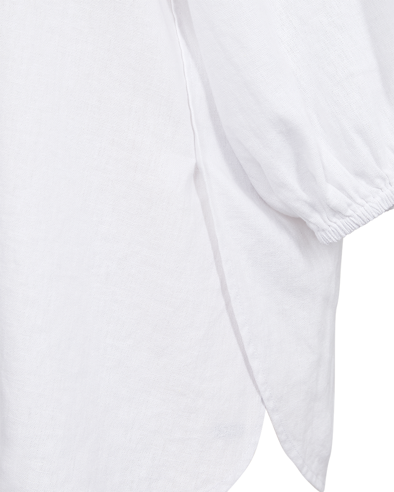 Blus | FQ-Lava | Linnematerial | Vit