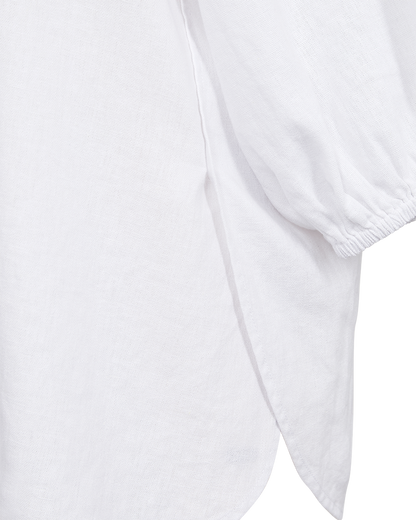Blus | FQ-Lava | Linnematerial | Vit