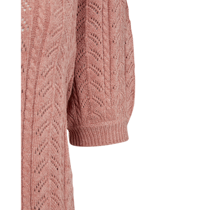 Stickad T-shirt | FQ-Clarry | Rosa