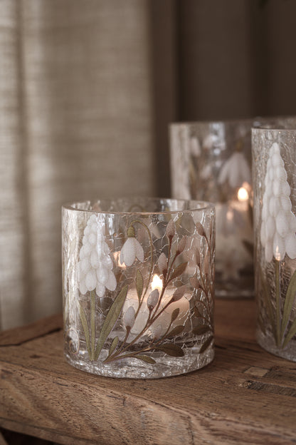 Ljuslykta | Prälisar Crackle glas | Majas Cottage